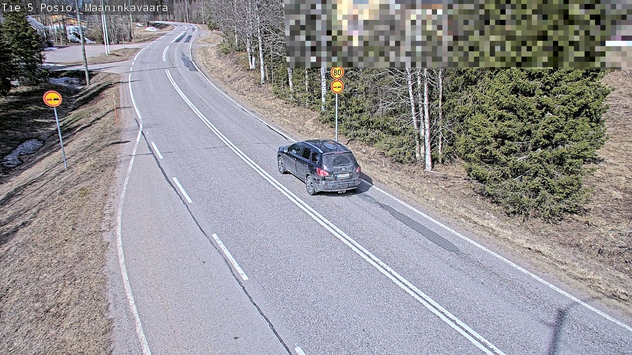 Weather Camera Image Väg 5 Posio, Maaninkavaara, Posio, Lappi