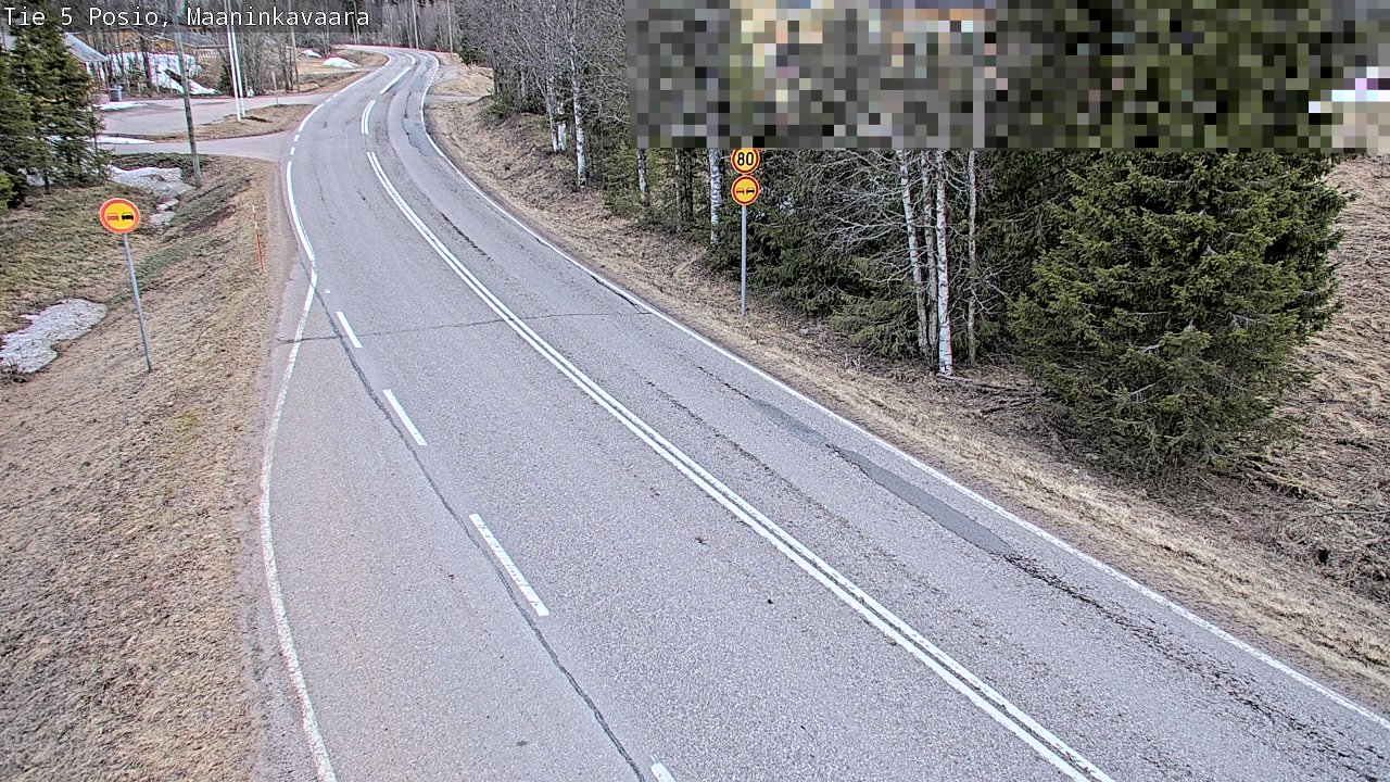 Weather Camera Image Väg 5 Posio, Maaninkavaara, Posio, Lappi