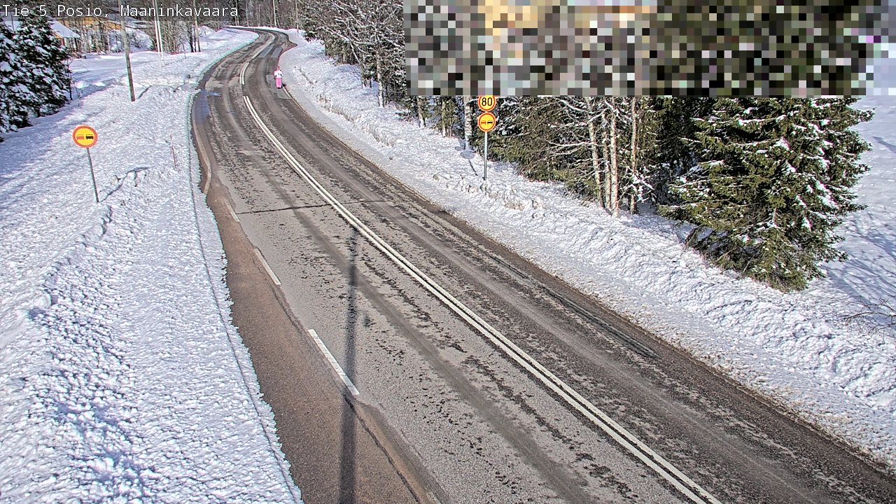 Weather Camera Image Väg 5 Posio, Maaninkavaara, Posio, Lappi