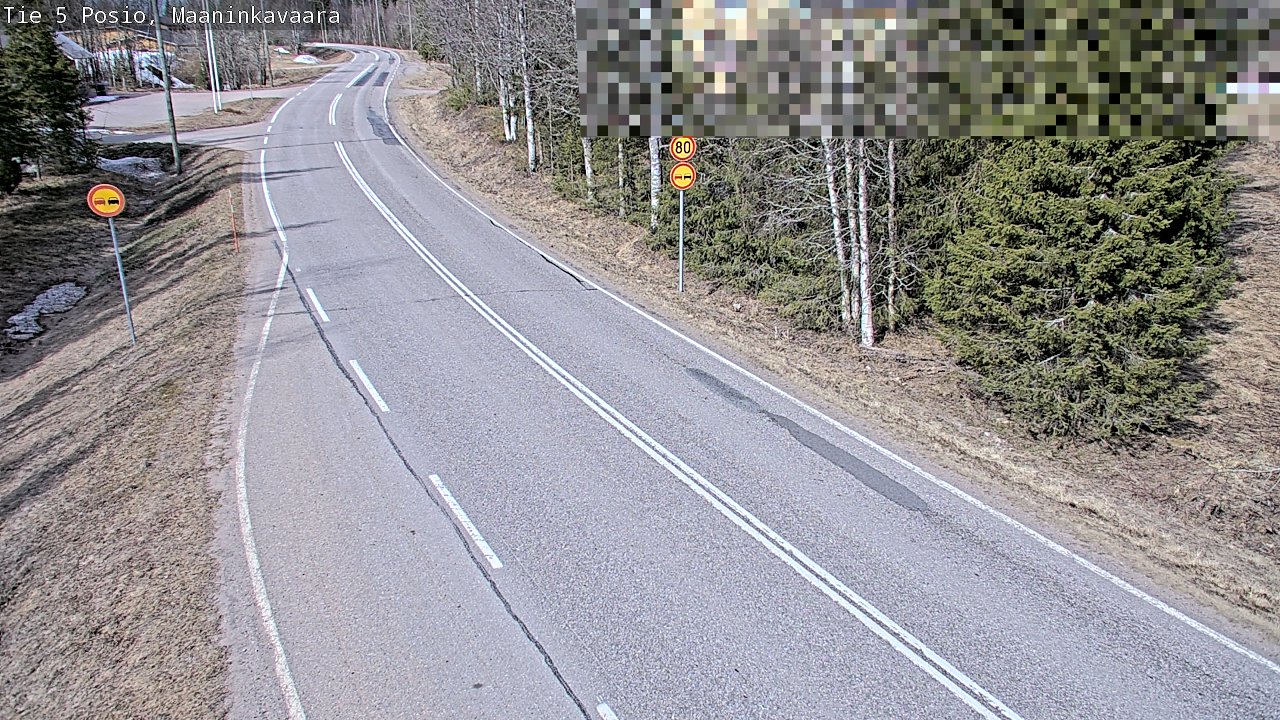 Weather Camera Image Väg 5 Posio, Maaninkavaara, Posio, Lappi