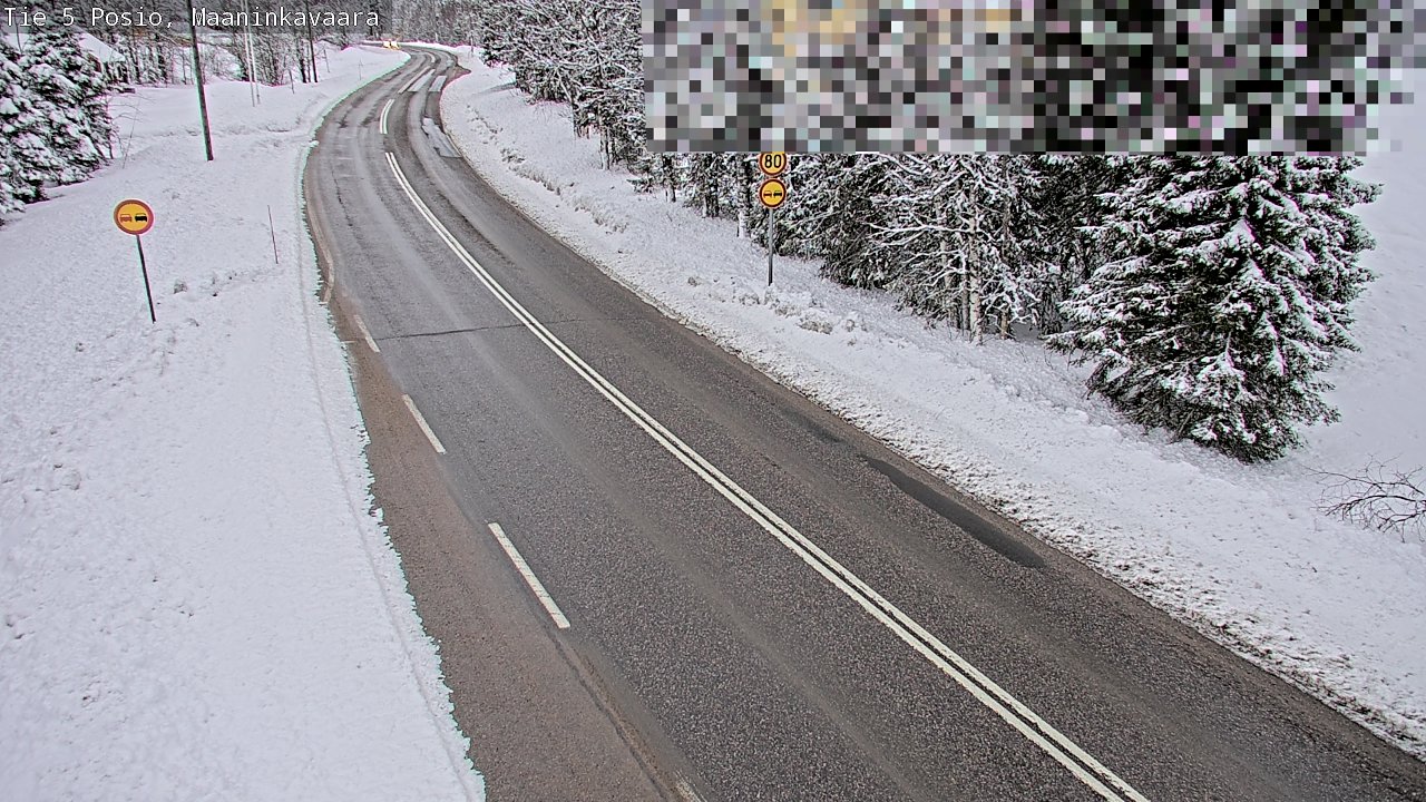 Kelikamerat Kuva Tie 5 Posio, Maaninkavaara, Posio, Lappi