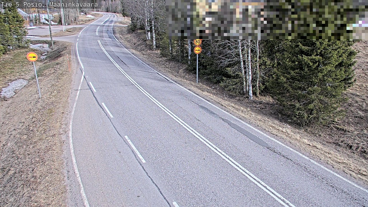 Weather Camera Image Väg 5 Posio, Maaninkavaara, Posio, Lappi