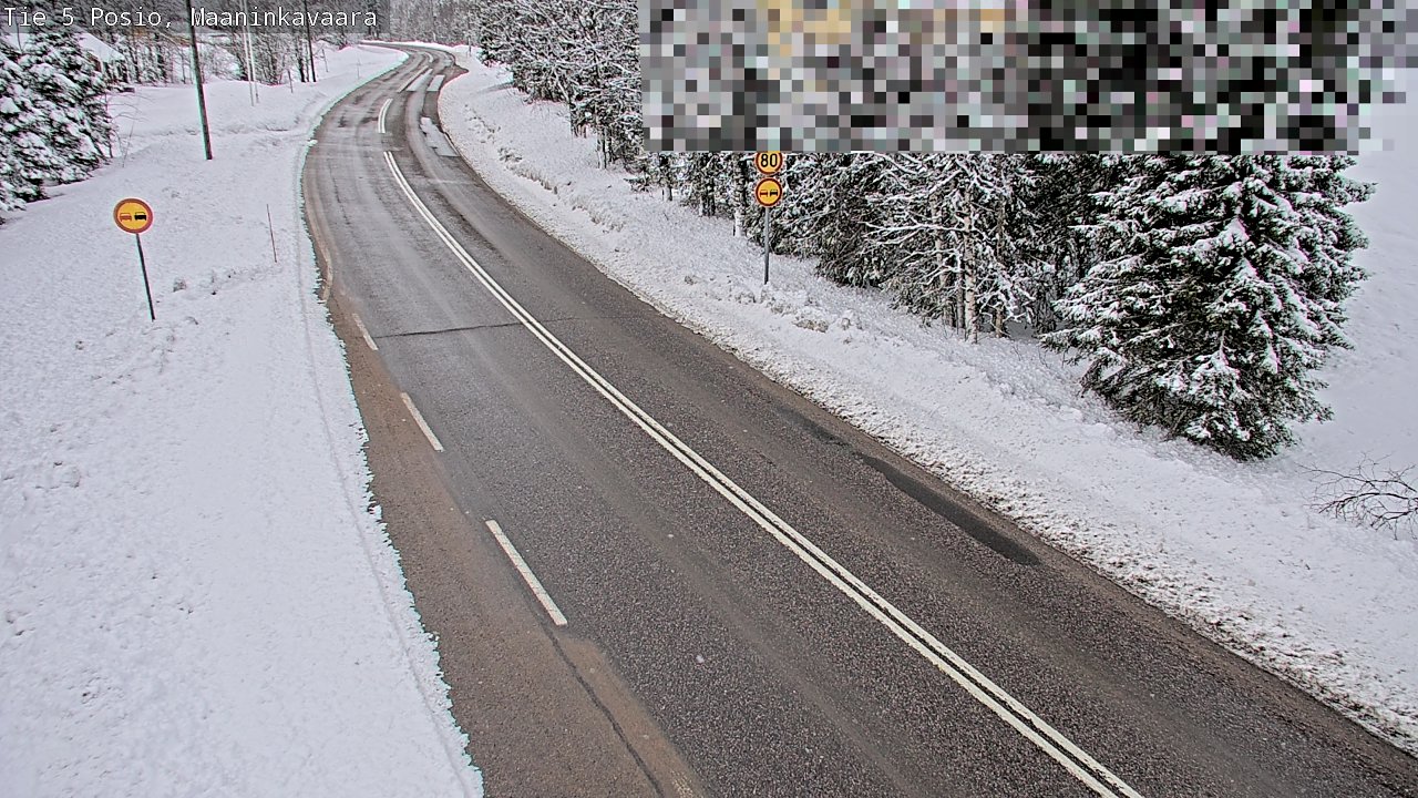 Kelikamerat Kuva Tie 5 Posio, Maaninkavaara, Posio, Lappi