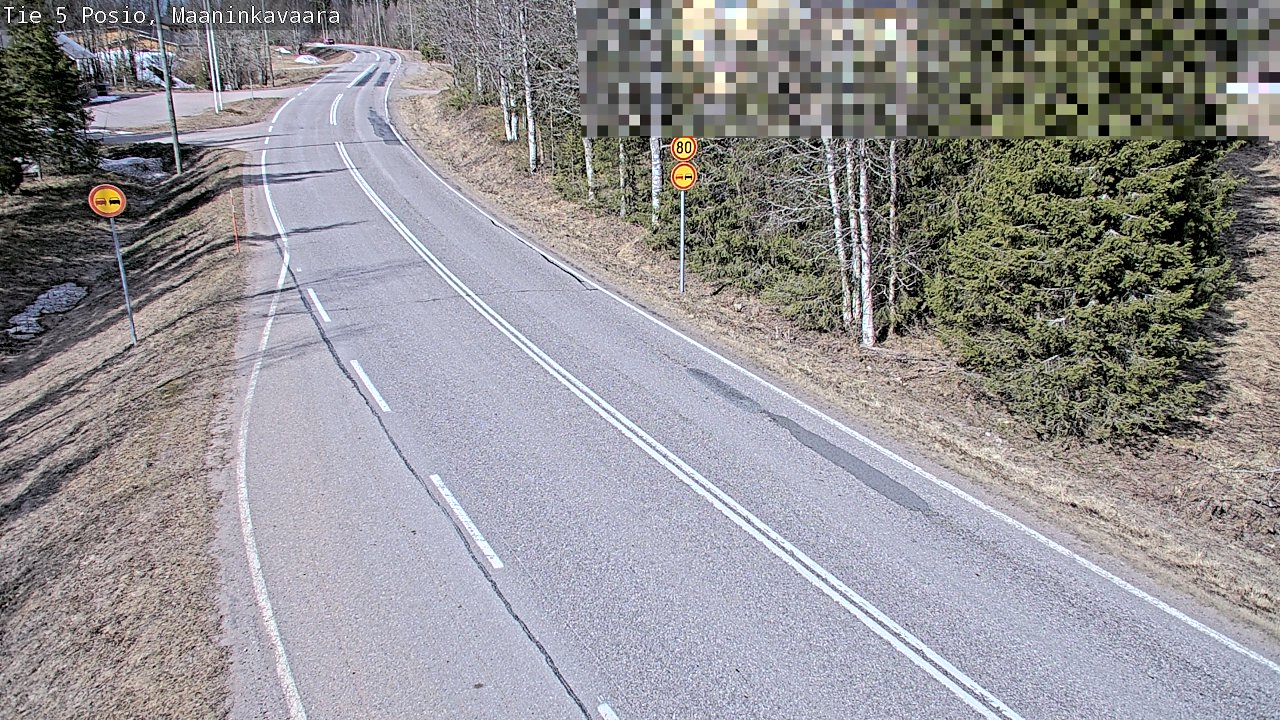 Weather Camera Image Väg 5 Posio, Maaninkavaara, Posio, Lappi