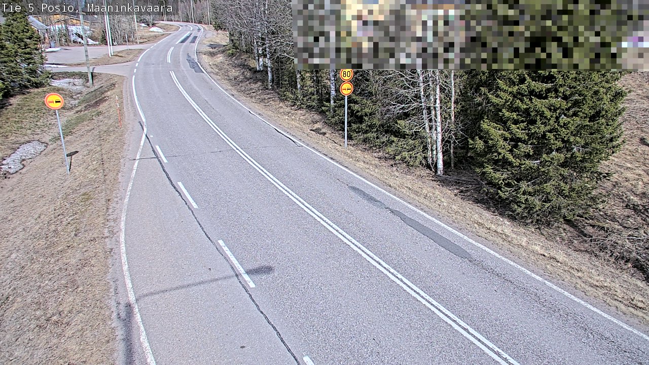 Weather Camera Image Väg 5 Posio, Maaninkavaara, Posio, Lappi