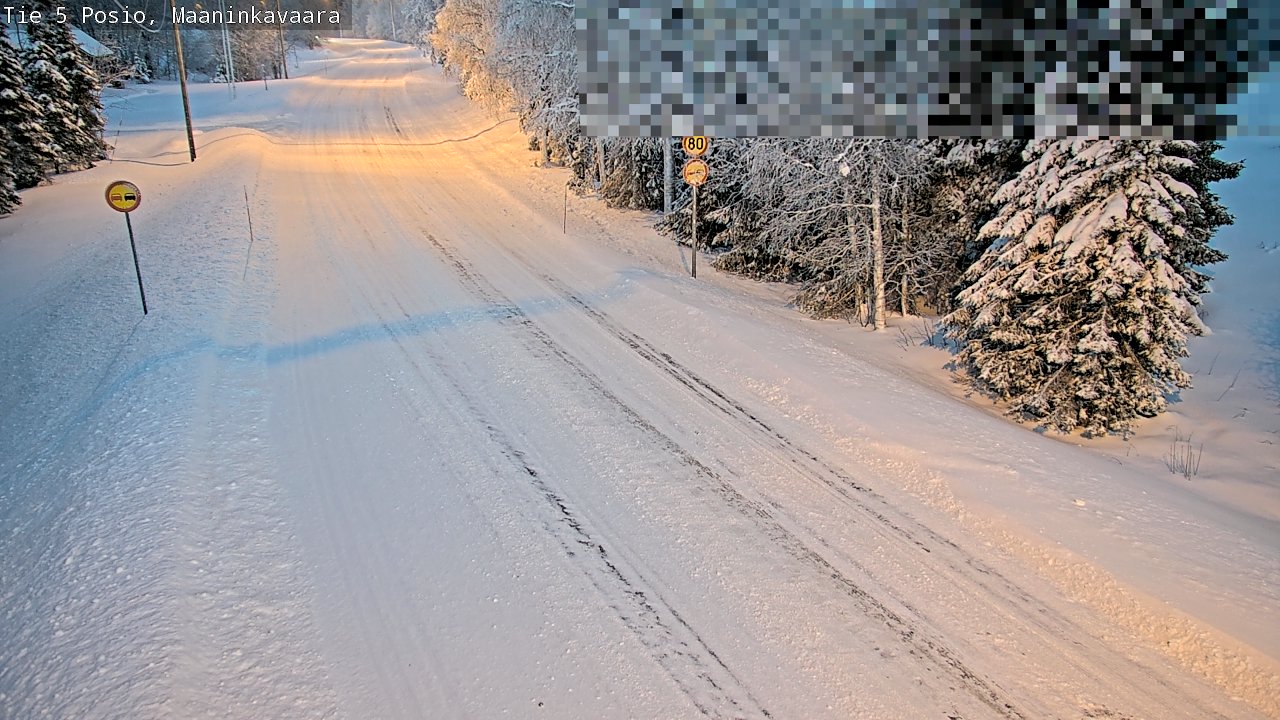 Weather Camera Image Road 5 Posio, Maaninkavaara, Posio, Lappi