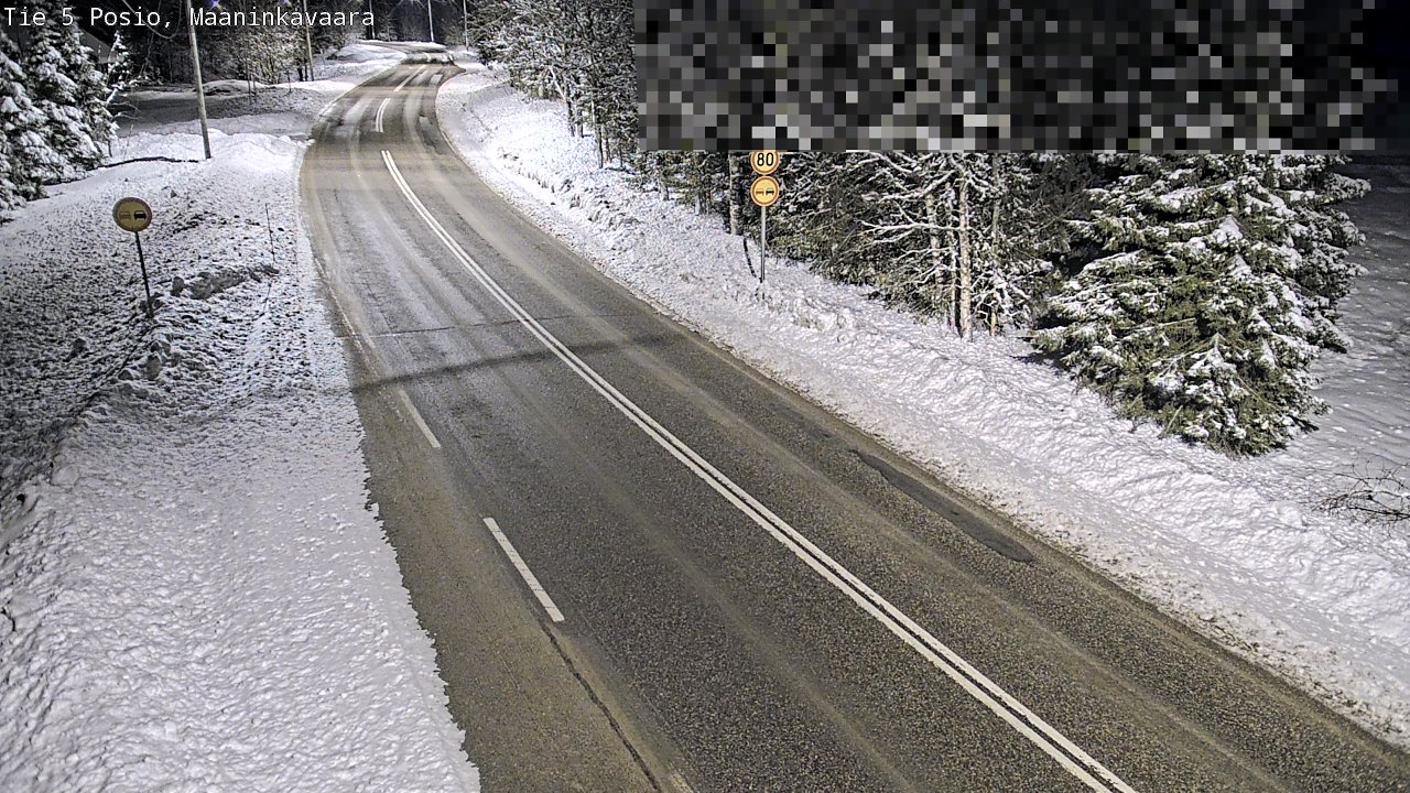 Kelikamerat Kuva Tie 5 Posio, Maaninkavaara, Posio, Lappi