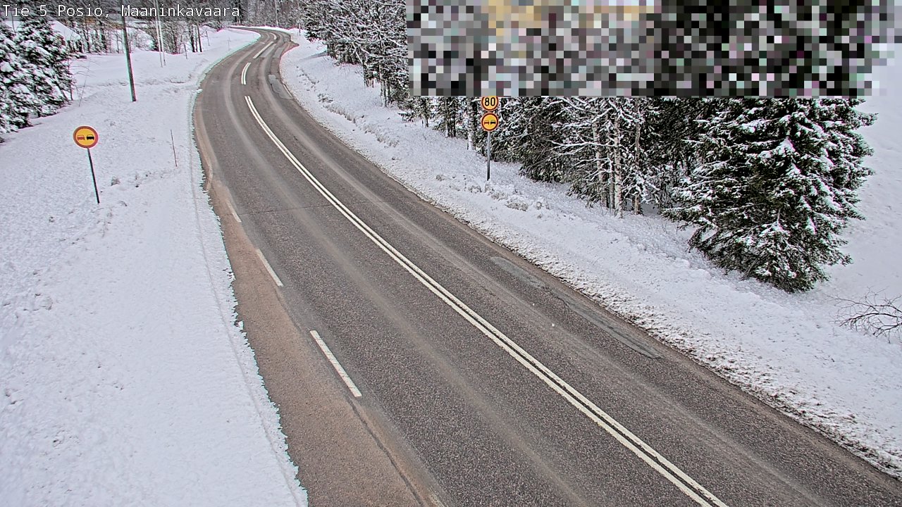Kelikamerat Kuva Tie 5 Posio, Maaninkavaara, Posio, Lappi