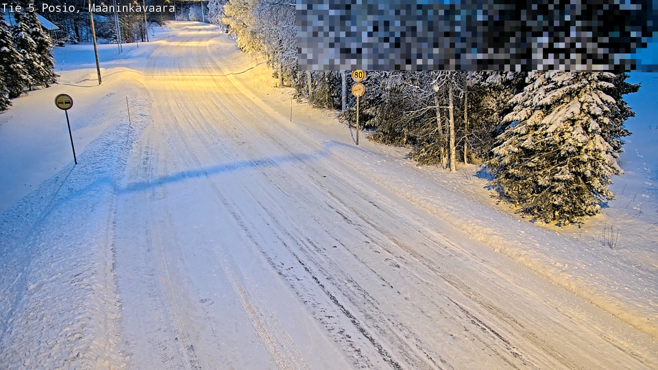 Kelikamerat Kuva Tie 5 Posio, Maaninkavaara, Posio, Lappi