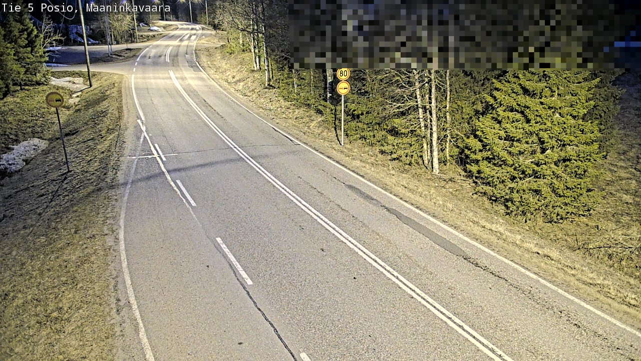Weather Camera Image Väg 5 Posio, Maaninkavaara, Posio, Lappi