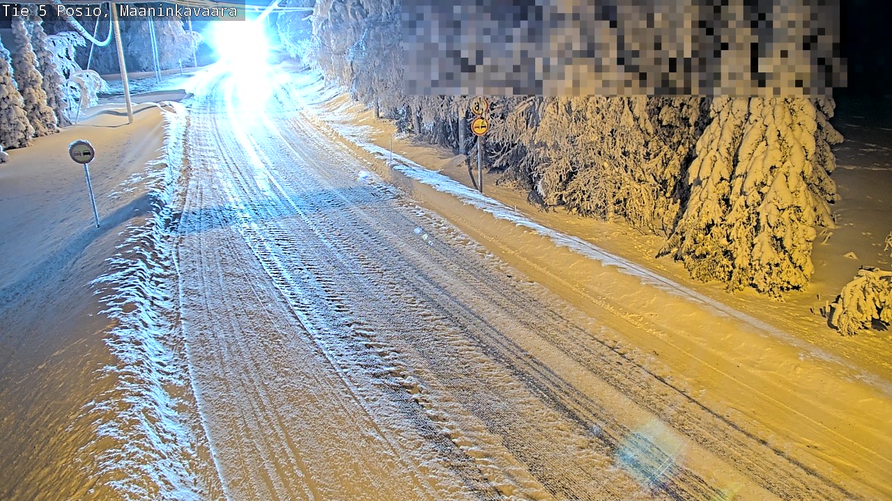 Kelikamerat Kuva Tie 5 Posio, Maaninkavaara, Posio, Lappi