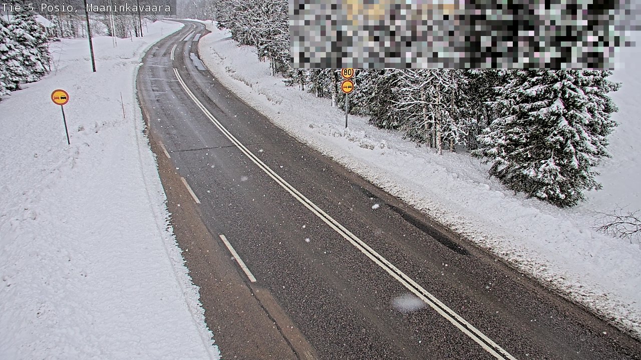 Kelikamerat Kuva Tie 5 Posio, Maaninkavaara, Posio, Lappi