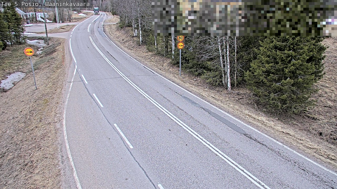 Weather Camera Image Väg 5 Posio, Maaninkavaara, Posio, Lappi