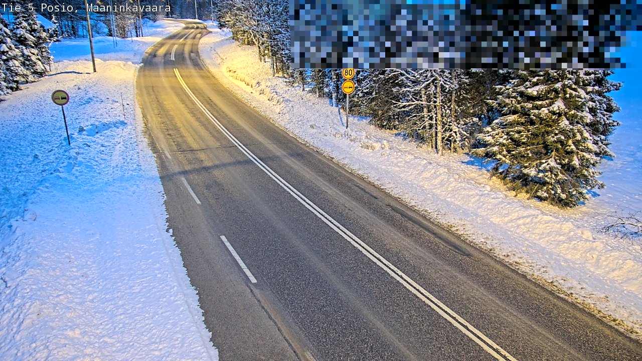 Kelikamerat Kuva Tie 5 Posio, Maaninkavaara, Posio, Lappi