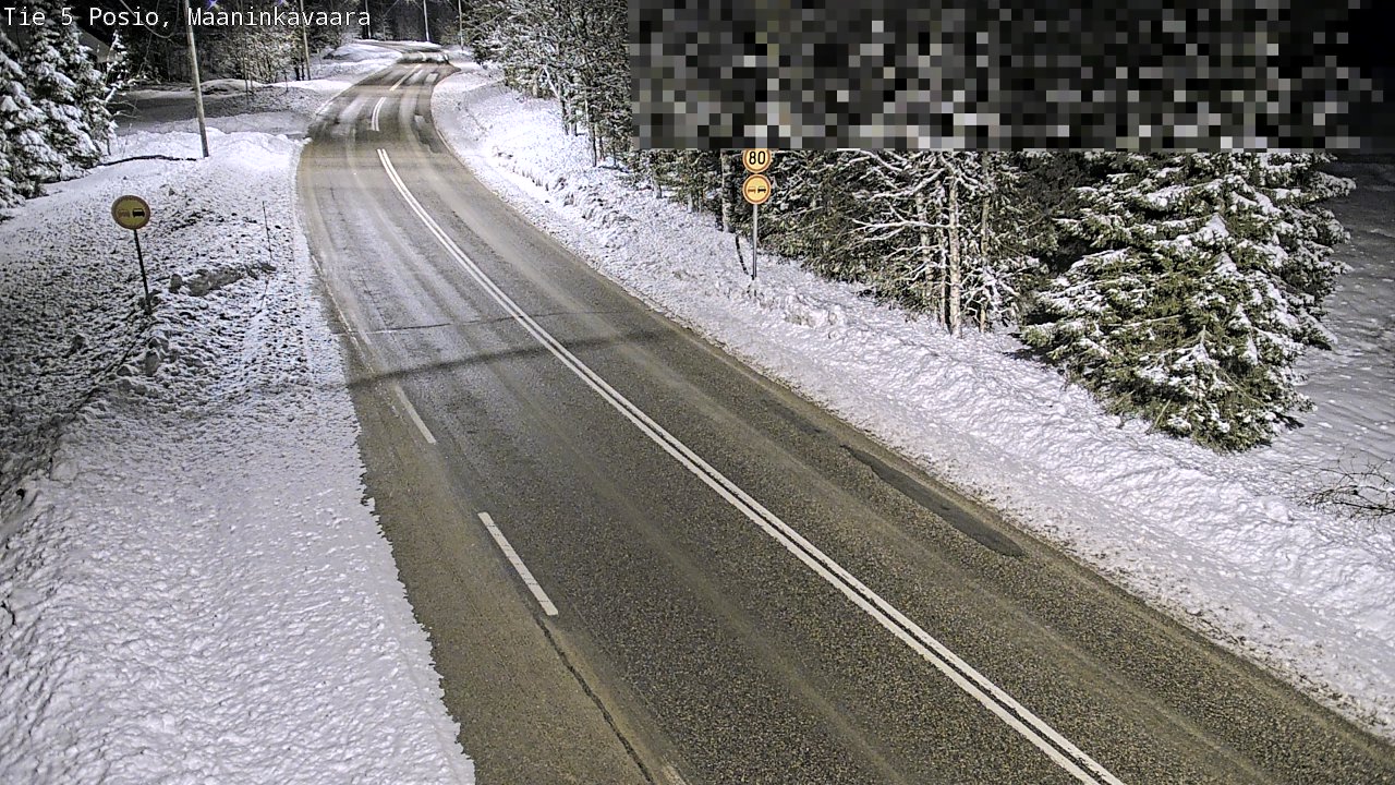 Kelikamerat Kuva Tie 5 Posio, Maaninkavaara, Posio, Lappi