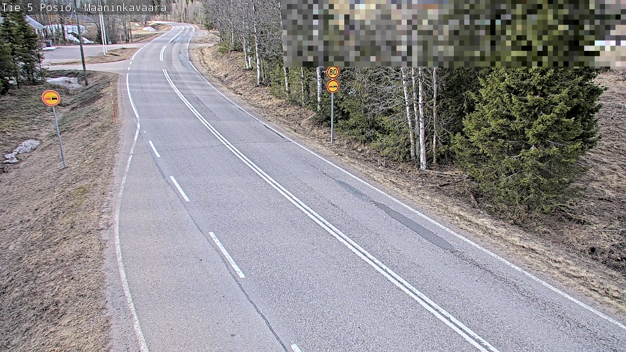 Weather Camera Image Väg 5 Posio, Maaninkavaara, Posio, Lappi