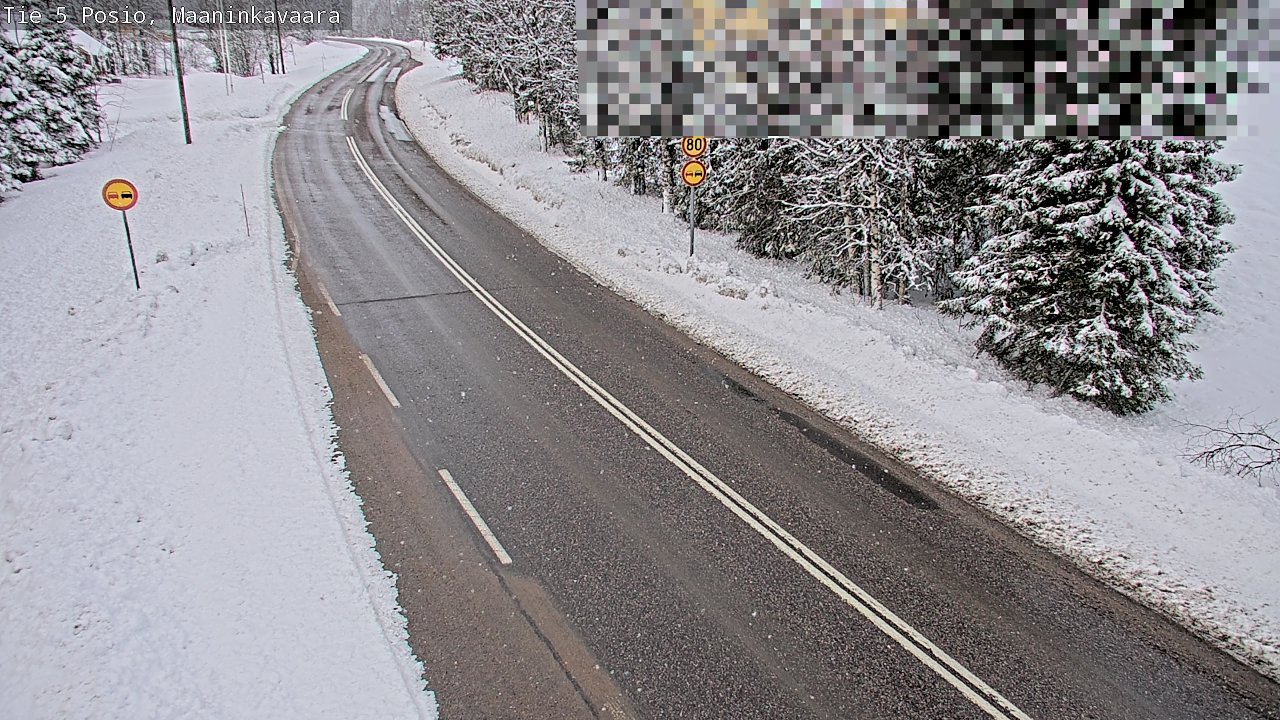 Kelikamerat Kuva Tie 5 Posio, Maaninkavaara, Posio, Lappi