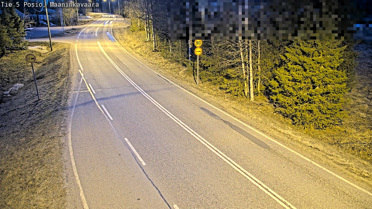 Weather Camera Image Road 5 Posio, Maaninkavaara, Posio, Lappi