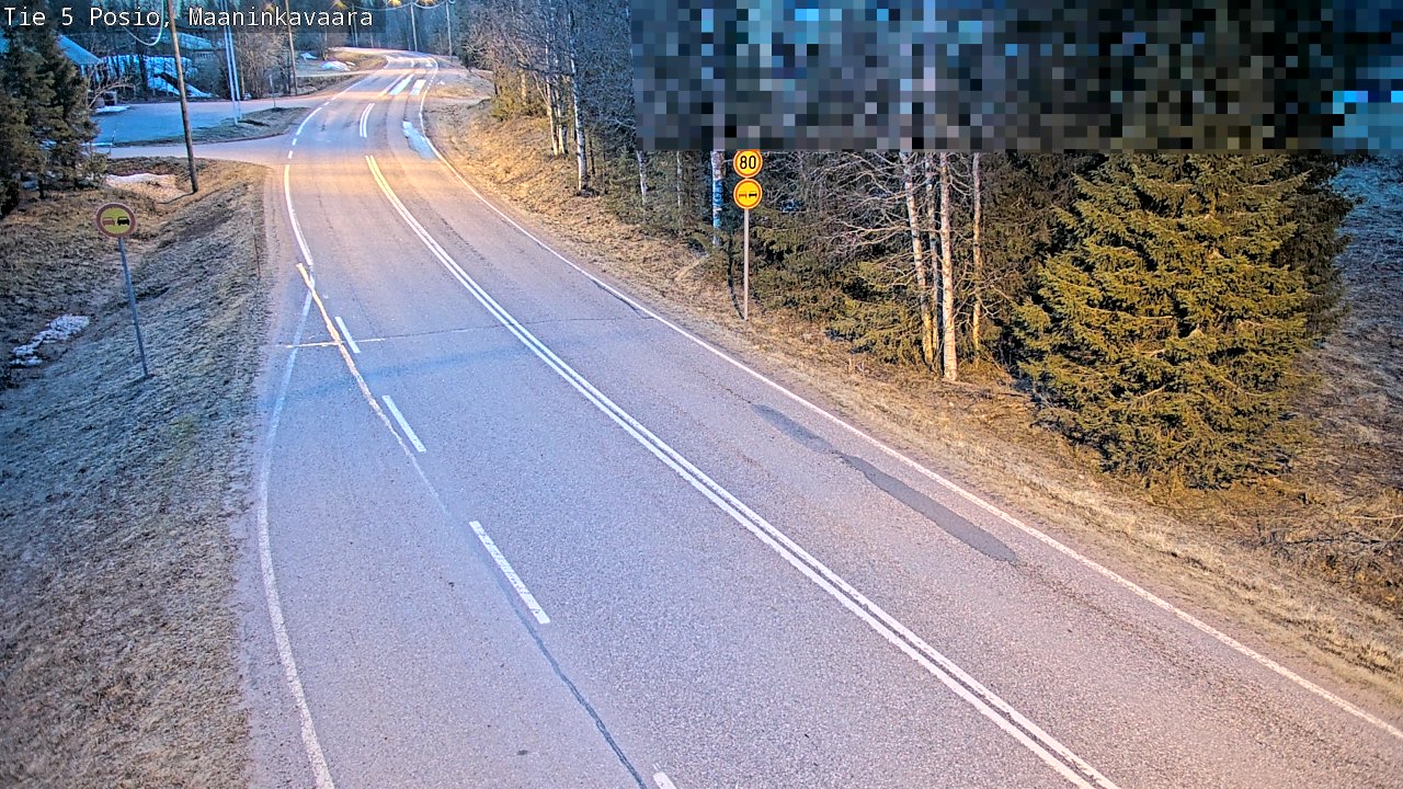Weather Camera Image Road 5 Posio, Maaninkavaara, Posio, Lappi
