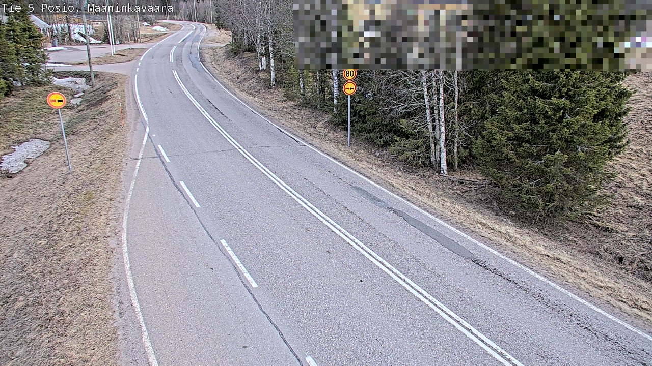 Weather Camera Image Väg 5 Posio, Maaninkavaara, Posio, Lappi