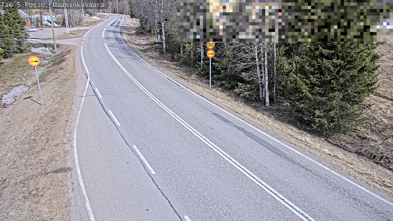 Weather Camera Image Väg 5 Posio, Maaninkavaara, Posio, Lappi