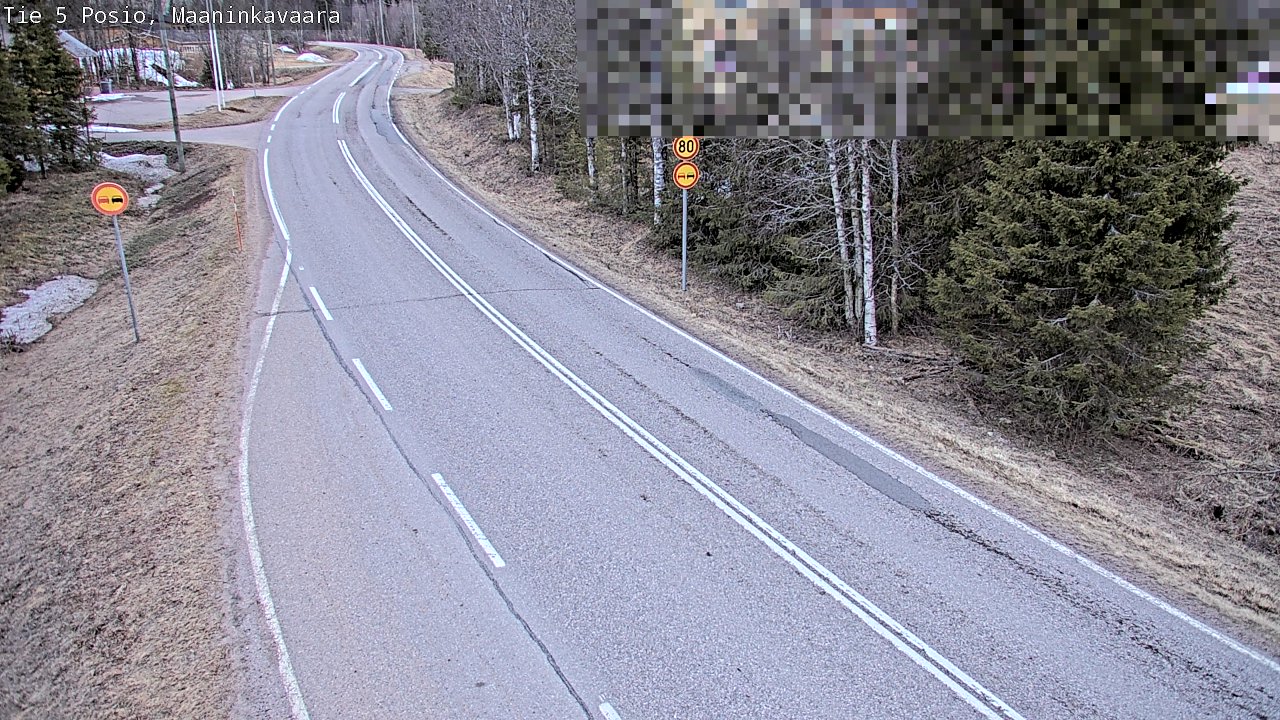 Weather Camera Image Väg 5 Posio, Maaninkavaara, Posio, Lappi