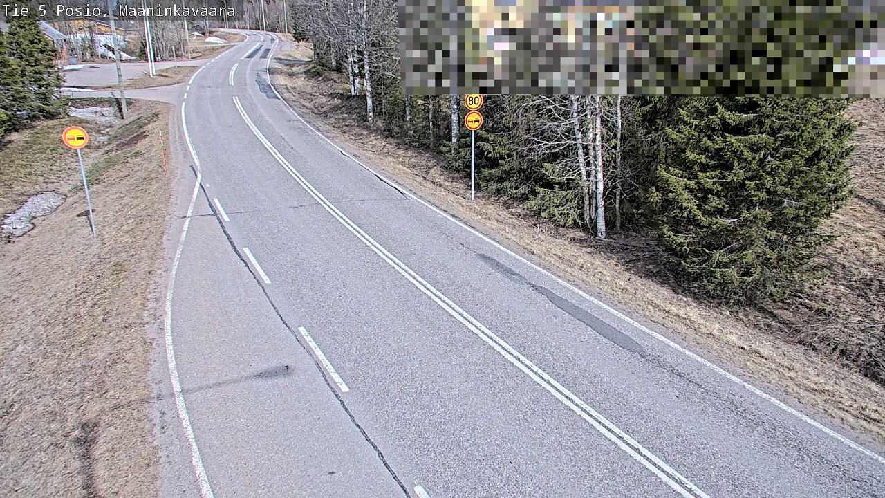 Weather Camera Image Väg 5 Posio, Maaninkavaara, Posio, Lappi