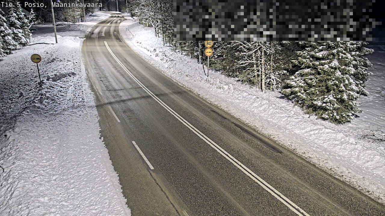 Kelikamerat Kuva Tie 5 Posio, Maaninkavaara, Posio, Lappi