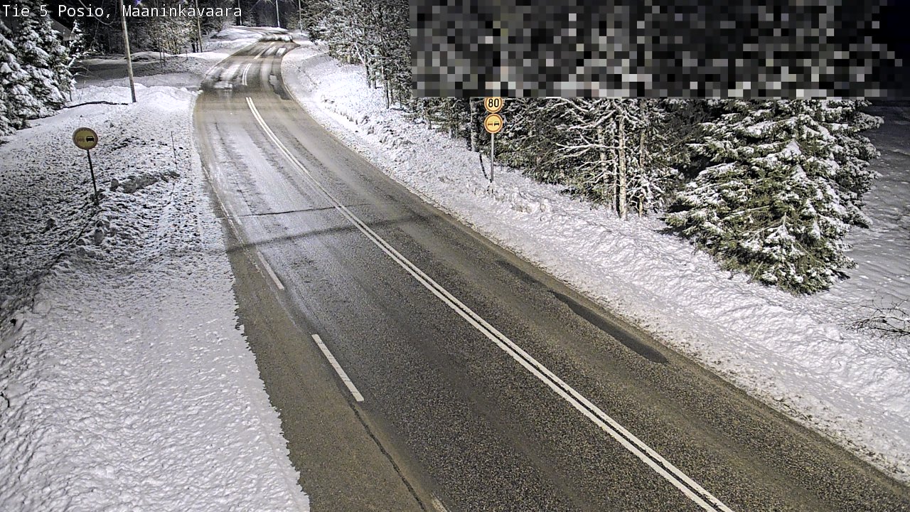 Kelikamerat Kuva Tie 5 Posio, Maaninkavaara, Posio, Lappi