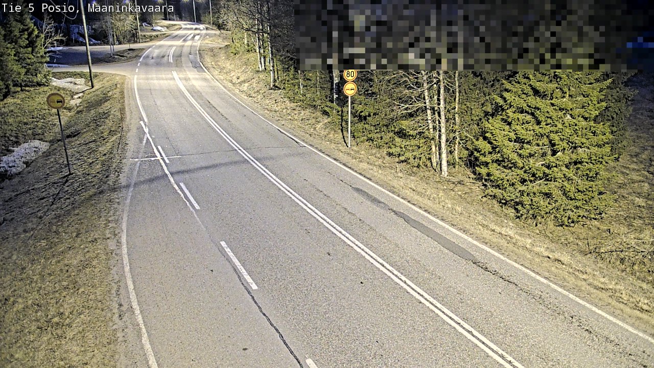 Weather Camera Image Väg 5 Posio, Maaninkavaara, Posio, Lappi