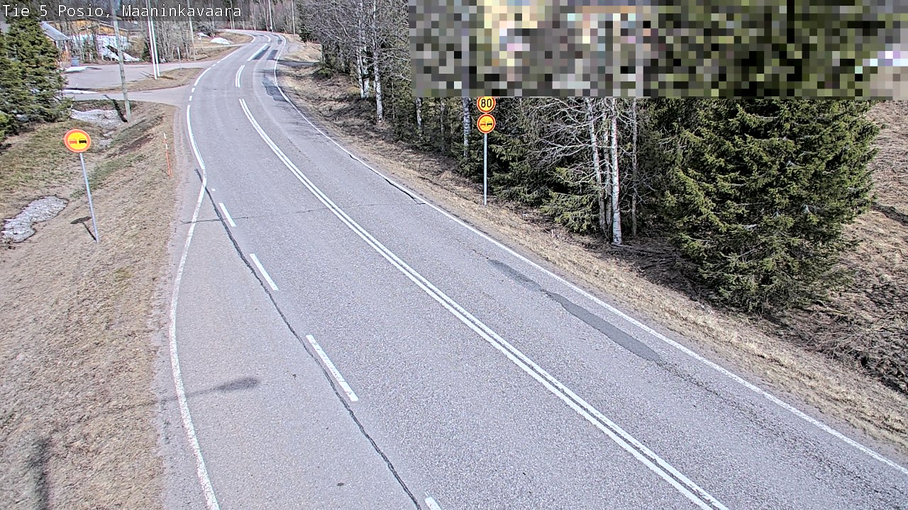 Weather Camera Image Väg 5 Posio, Maaninkavaara, Posio, Lappi