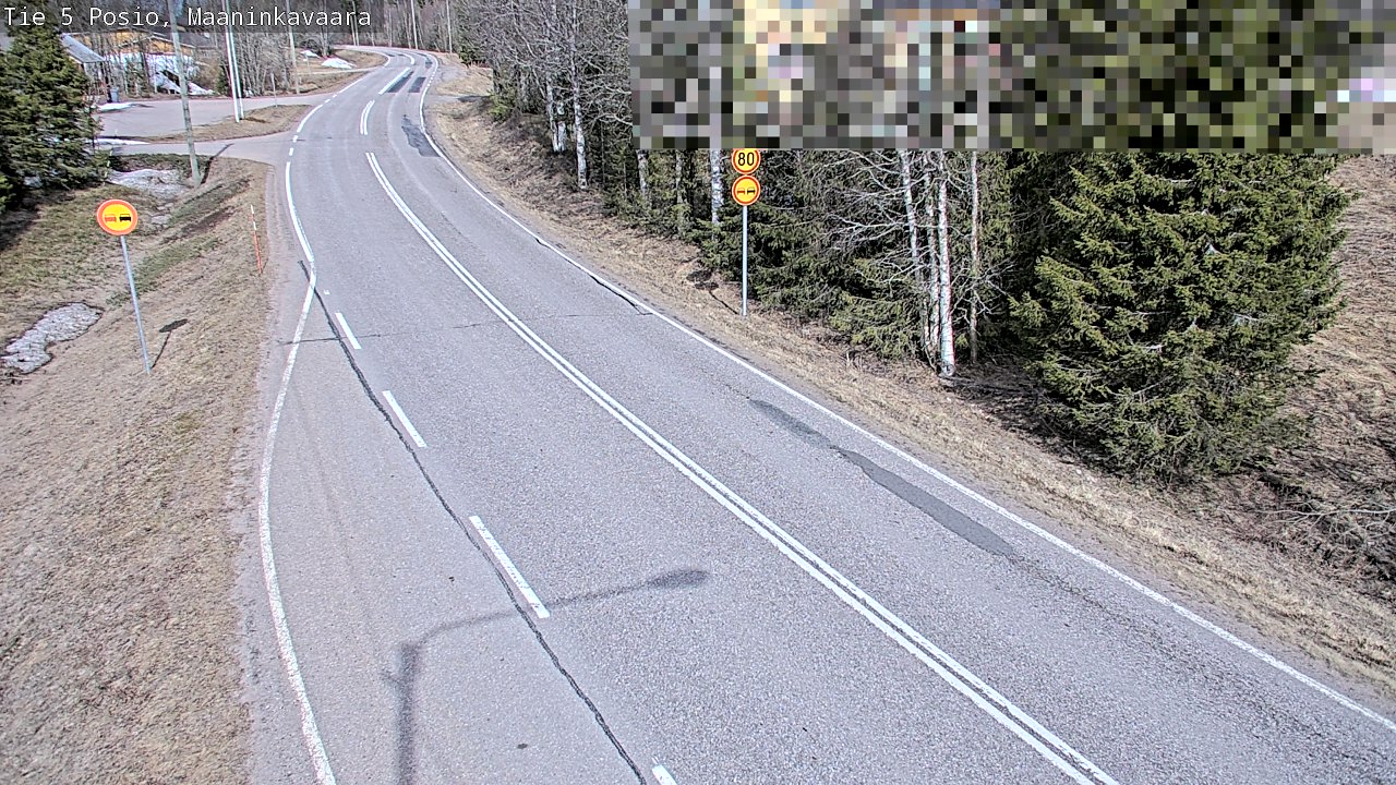 Weather Camera Image Väg 5 Posio, Maaninkavaara, Posio, Lappi