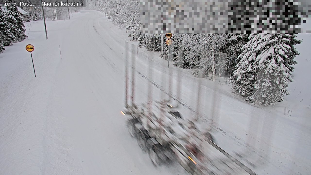 Weather Camera Image Road 5 Posio, Maaninkavaara, Posio, Lappi