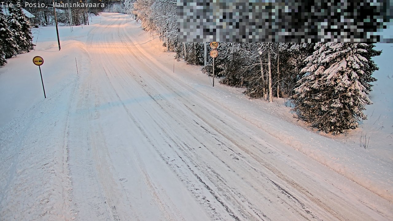 Kelikamerat Kuva Tie 5 Posio, Maaninkavaara, Posio, Lappi