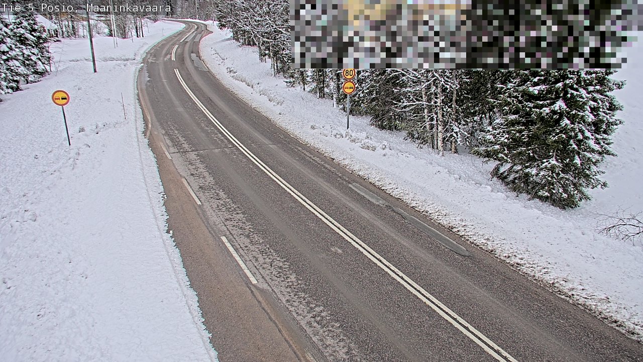 Weather Camera Image Väg 5 Posio, Maaninkavaara, Posio, Lappi