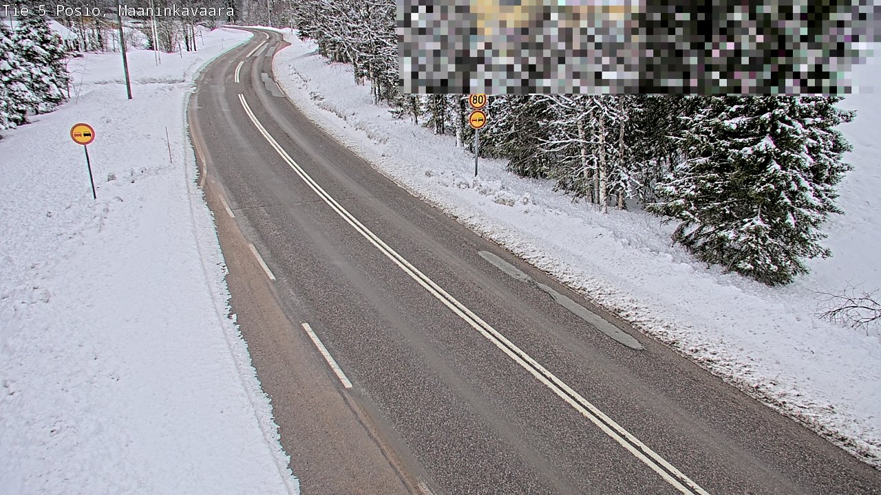 Kelikamerat Kuva Tie 5 Posio, Maaninkavaara, Posio, Lappi
