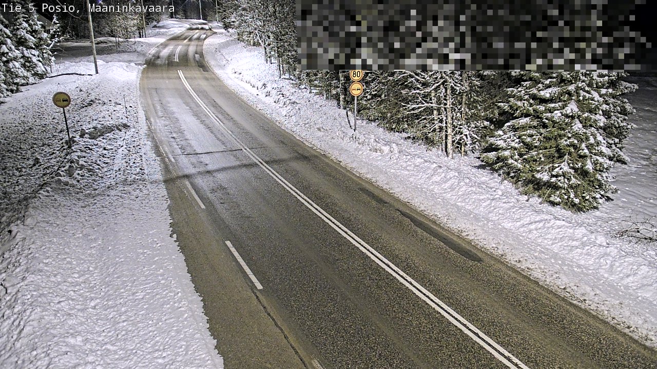 Kelikamerat Kuva Tie 5 Posio, Maaninkavaara, Posio, Lappi