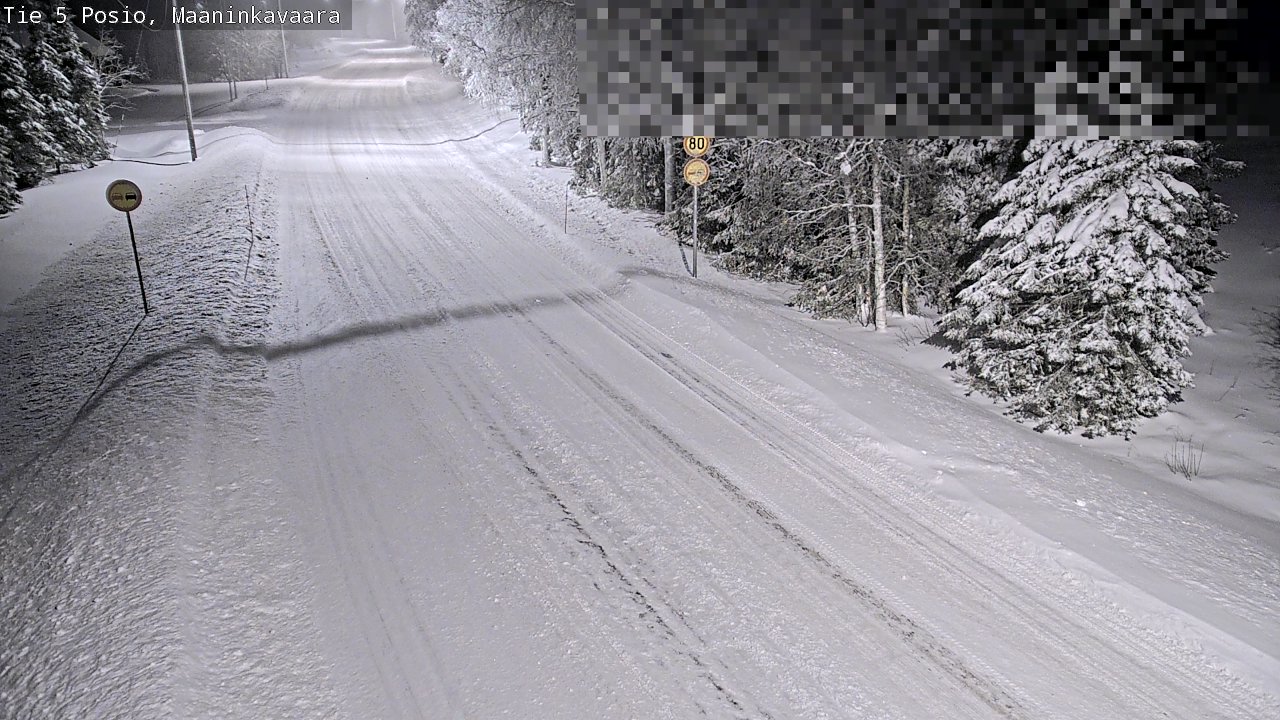 Weather Camera Image Road 5 Posio, Maaninkavaara, Posio, Lappi