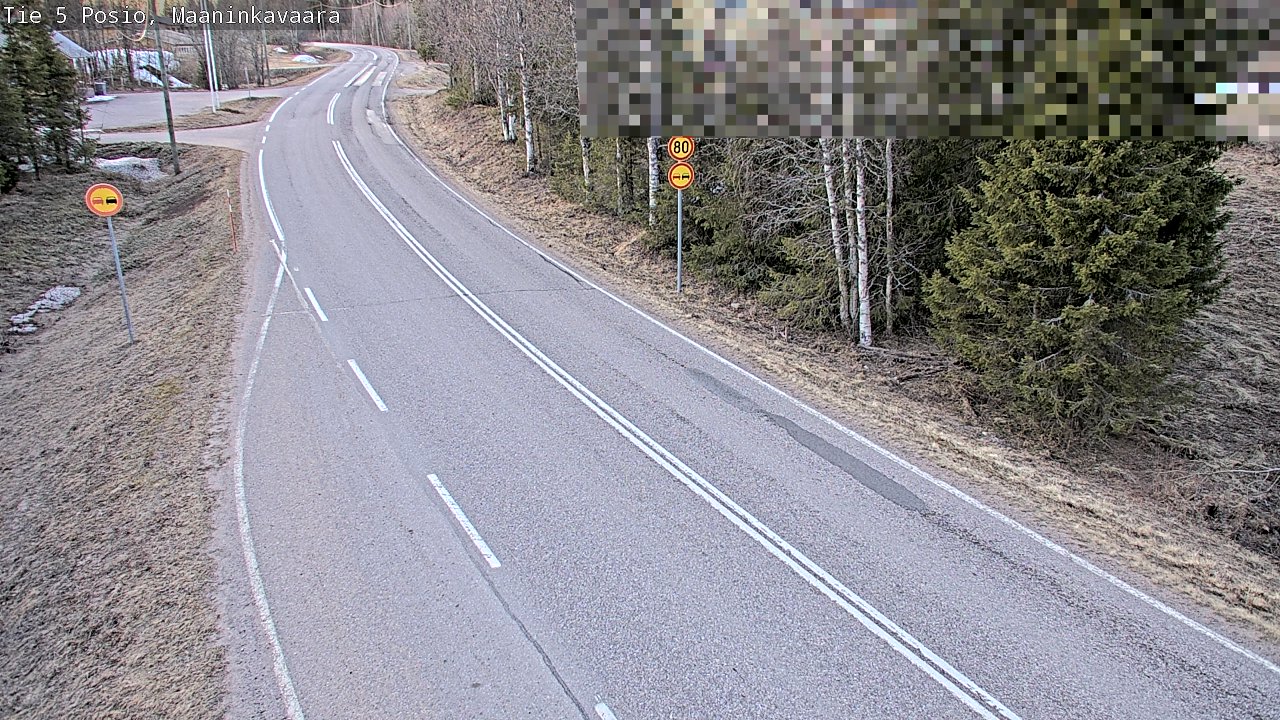 Weather Camera Image Väg 5 Posio, Maaninkavaara, Posio, Lappi