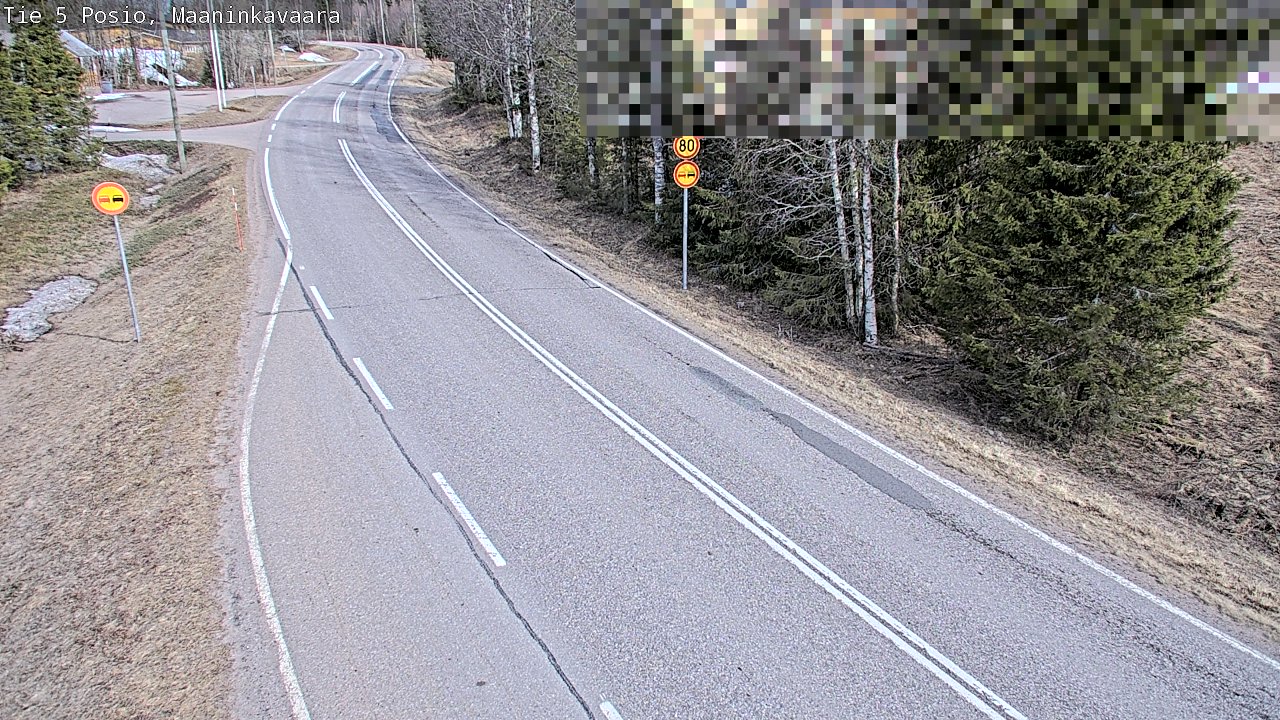 Weather Camera Image Väg 5 Posio, Maaninkavaara, Posio, Lappi