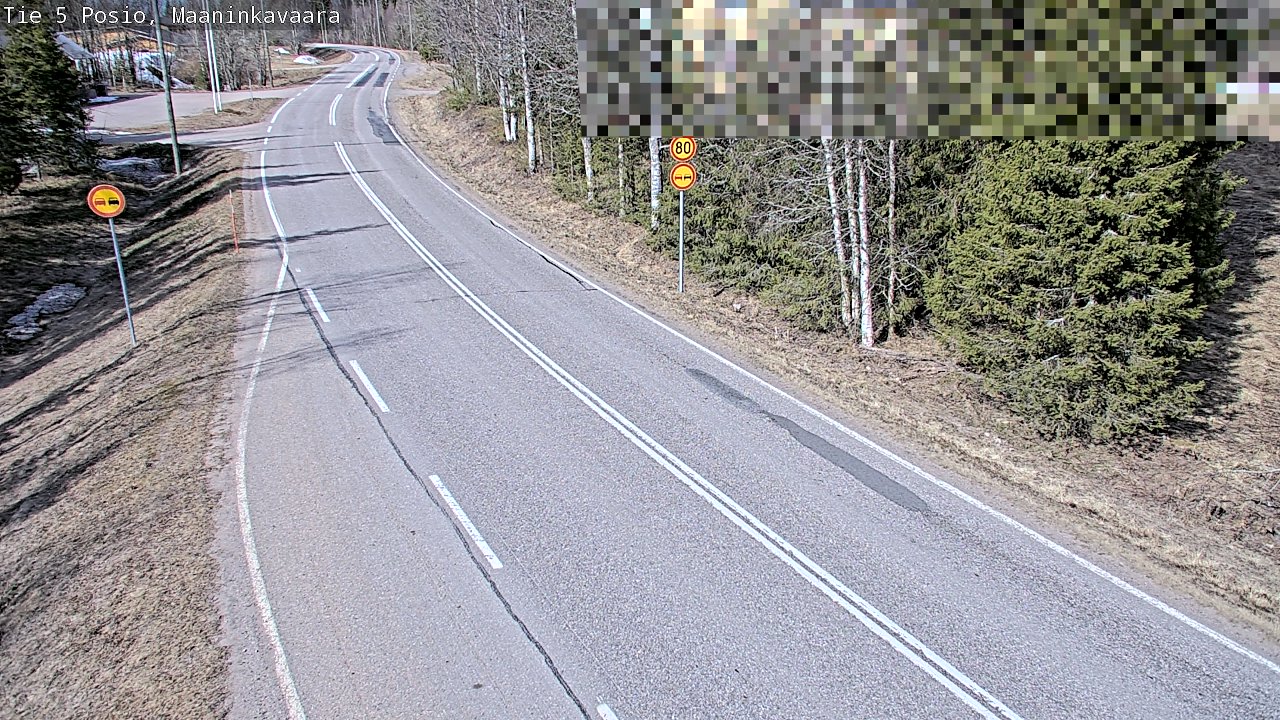 Weather Camera Image Väg 5 Posio, Maaninkavaara, Posio, Lappi