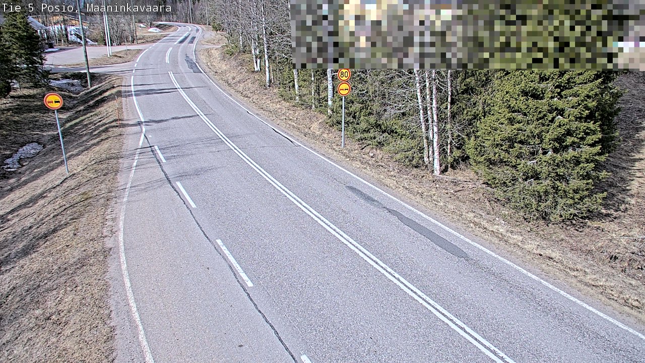 Weather Camera Image Väg 5 Posio, Maaninkavaara, Posio, Lappi