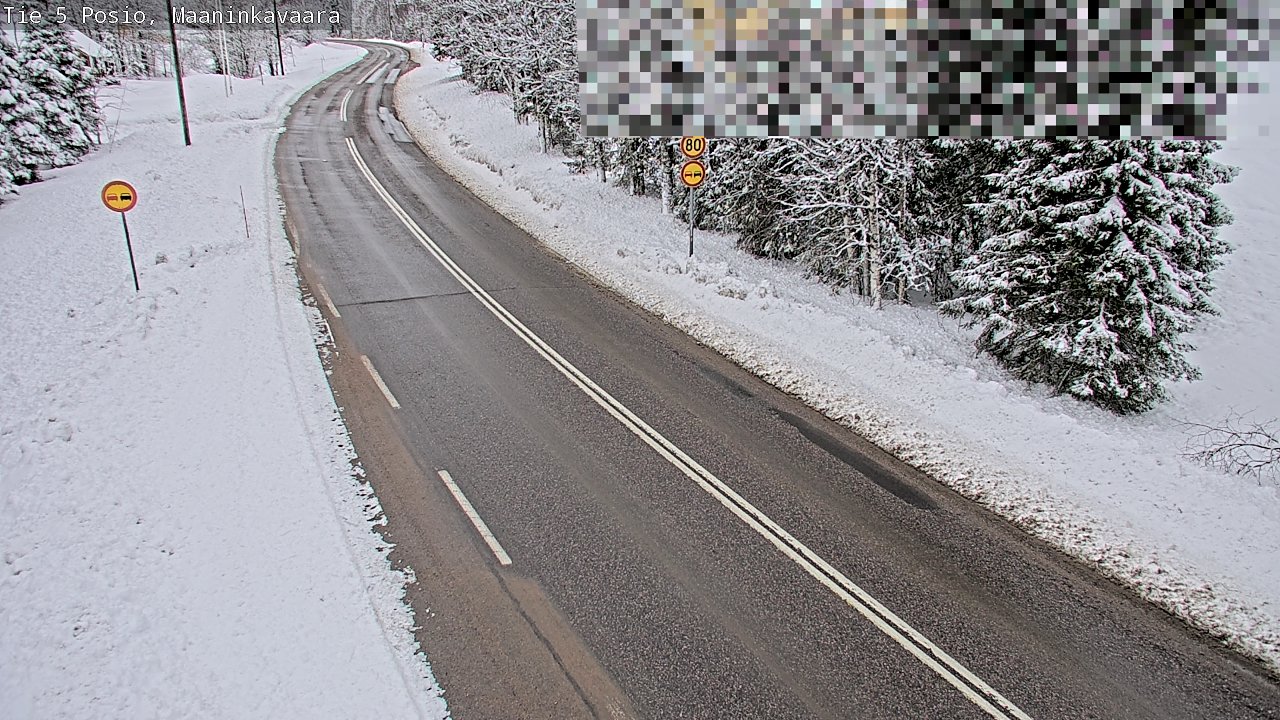 Kelikamerat Kuva Tie 5 Posio, Maaninkavaara, Posio, Lappi