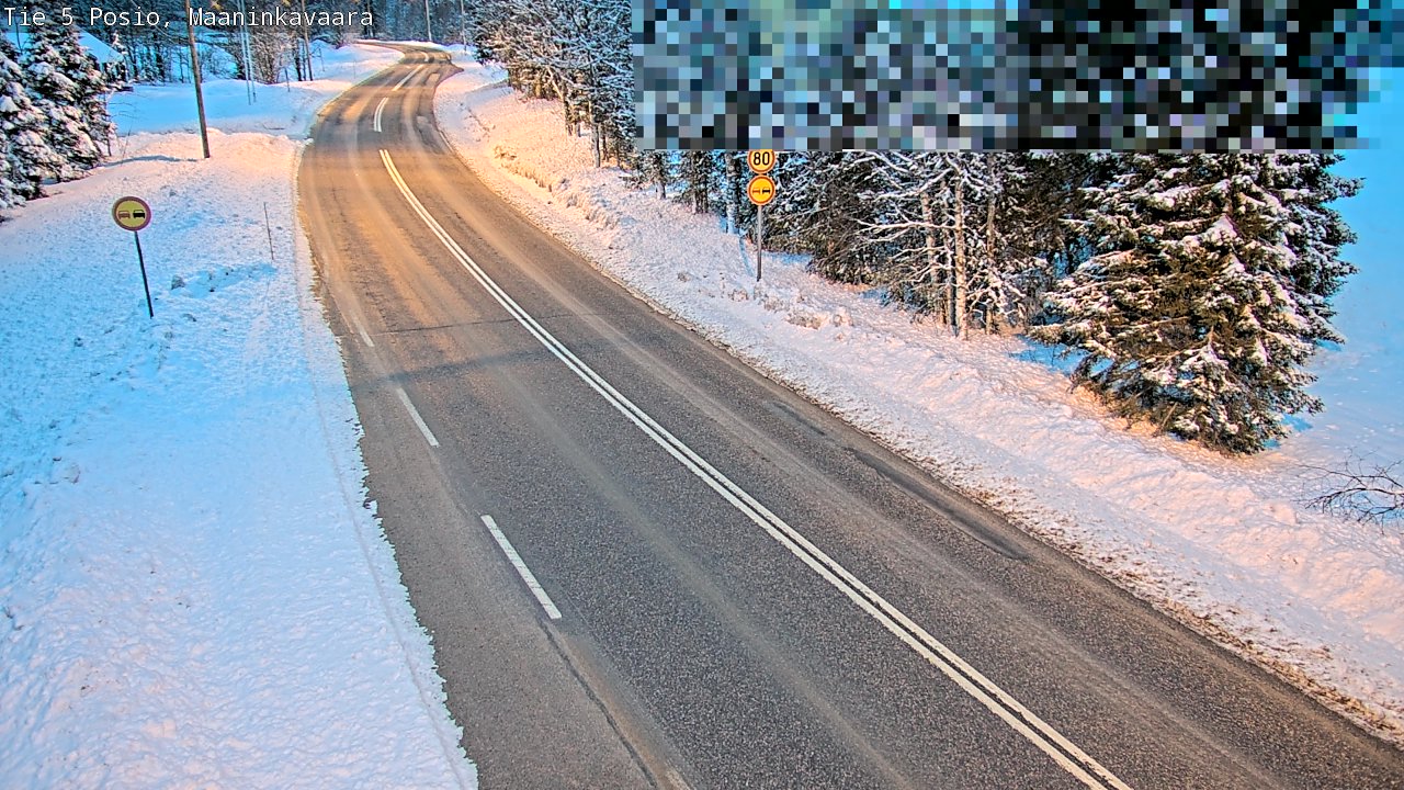 Kelikamerat Kuva Tie 5 Posio, Maaninkavaara, Posio, Lappi