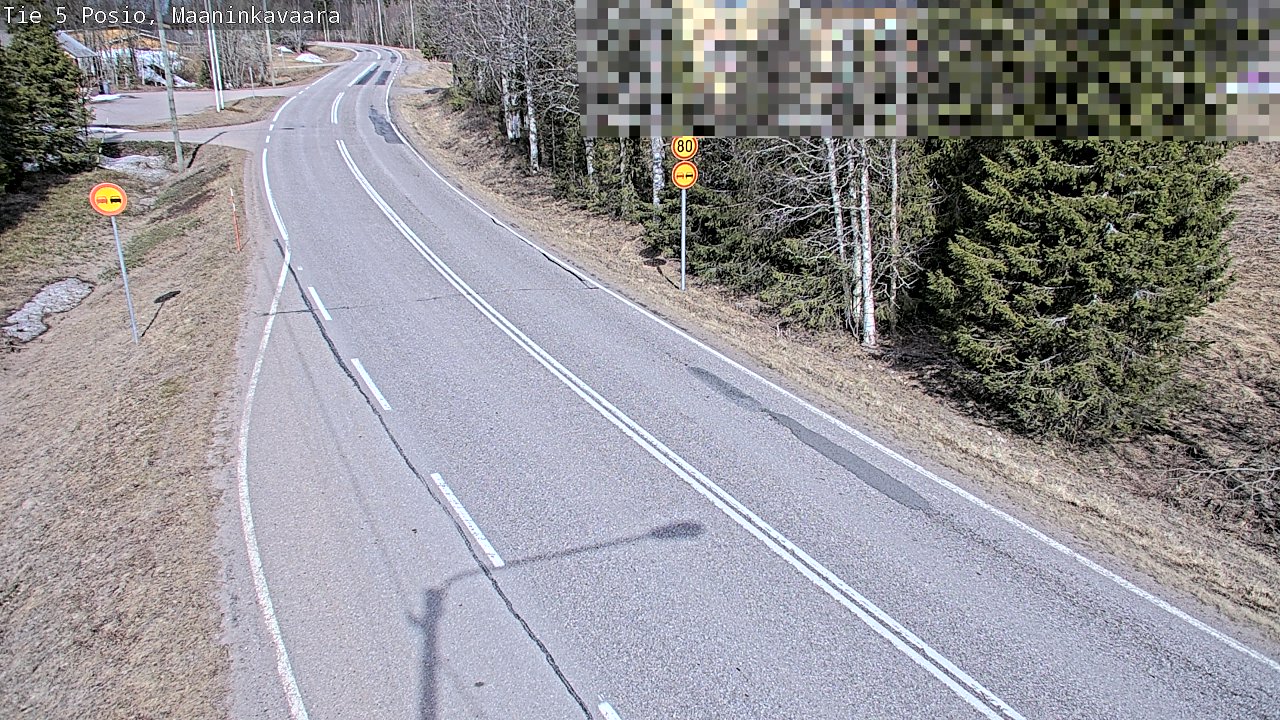 Weather Camera Image Väg 5 Posio, Maaninkavaara, Posio, Lappi