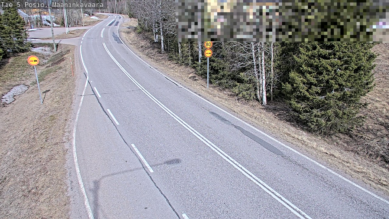Weather Camera Image Väg 5 Posio, Maaninkavaara, Posio, Lappi