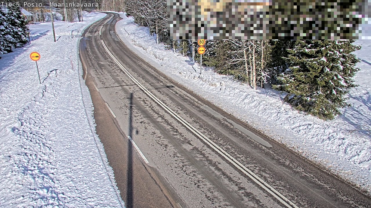 Weather Camera Image Väg 5 Posio, Maaninkavaara, Posio, Lappi