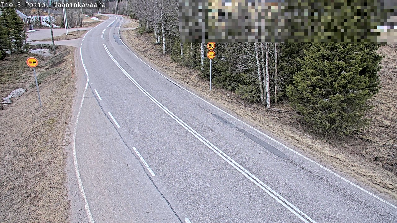 Weather Camera Image Väg 5 Posio, Maaninkavaara, Posio, Lappi