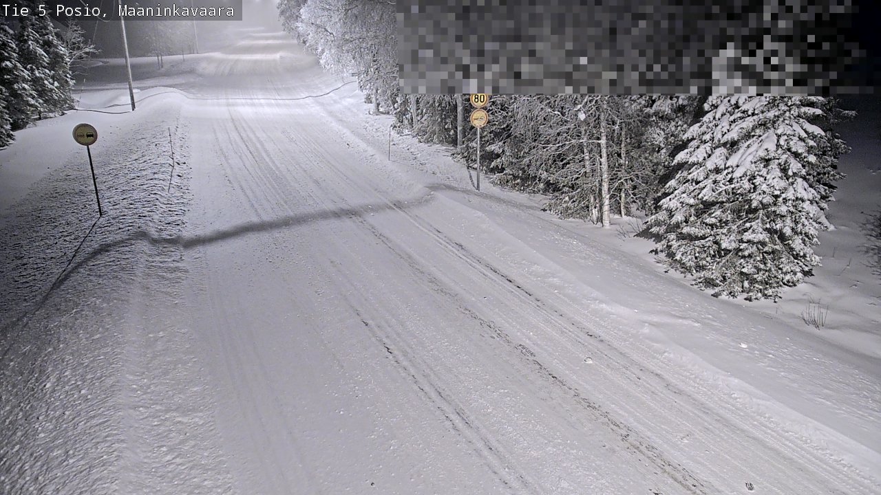 Weather Camera Image Road 5 Posio, Maaninkavaara, Posio, Lappi