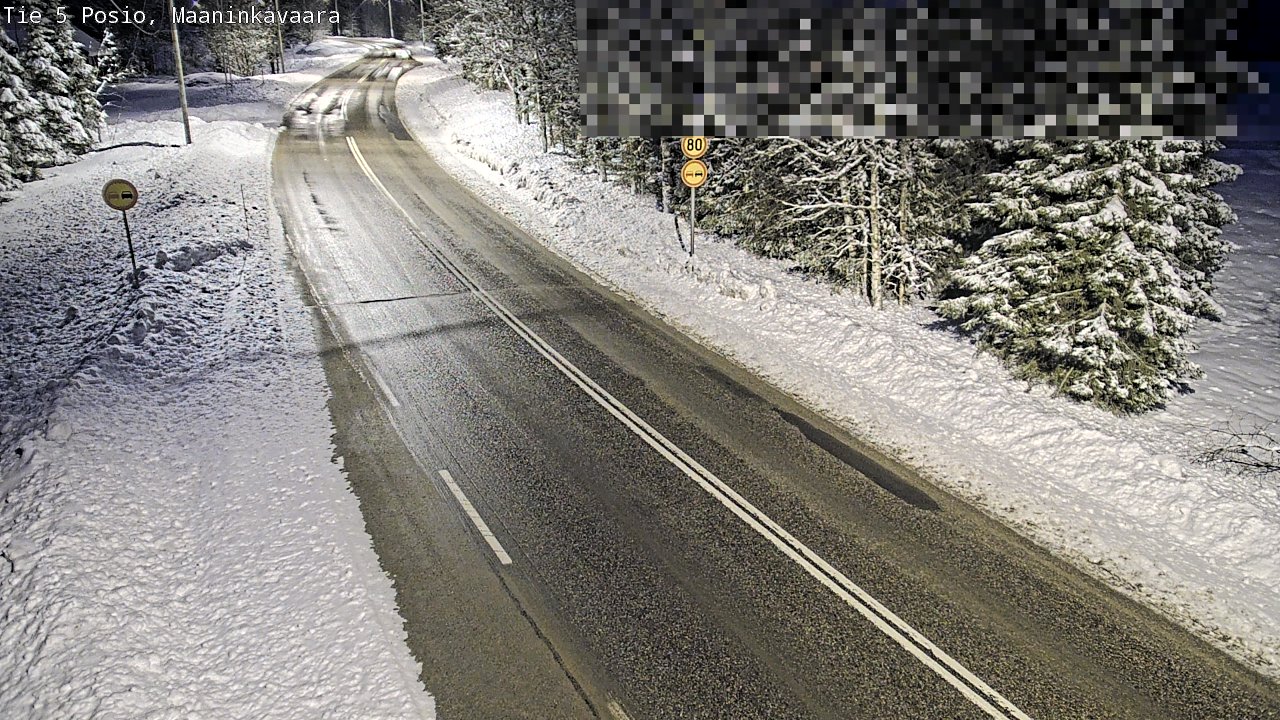 Kelikamerat Kuva Tie 5 Posio, Maaninkavaara, Posio, Lappi